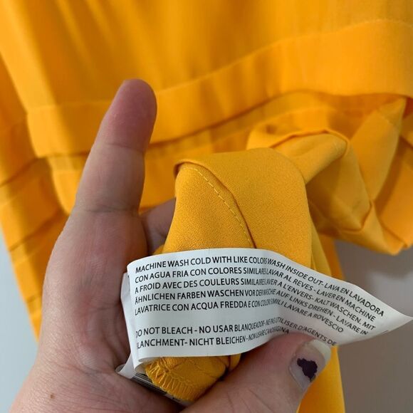 JustFab Yellow Tank Blouse - Picture 6 of 6